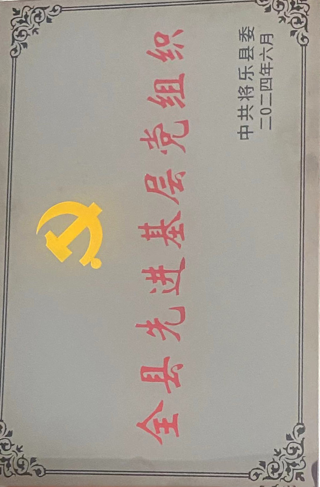 喜報！福建金森第一黨支部獲評“縣先進基層黨組織”榮譽稱號